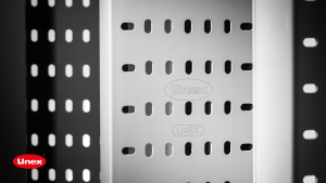 Bandeja Unex en U48X con componente termoplástico sin halógenos 100% reciclado